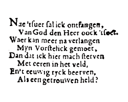 Wilhelmus - Dutch national anthem - stanza 9
