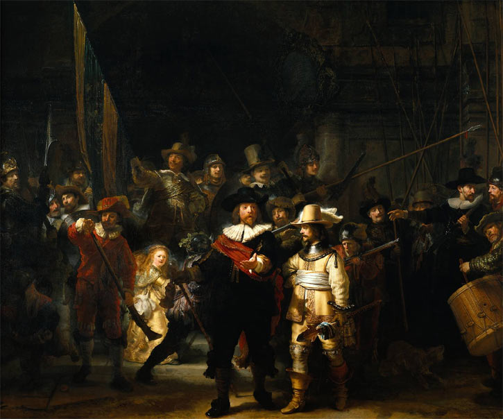 Nightwatch, painting by Rembrandt